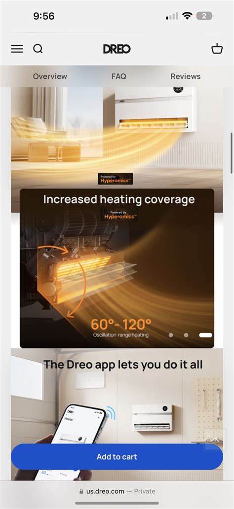 DREO Smart, Wall-Mounted Heater for Sale in Wyandotte, MI - OfferUp