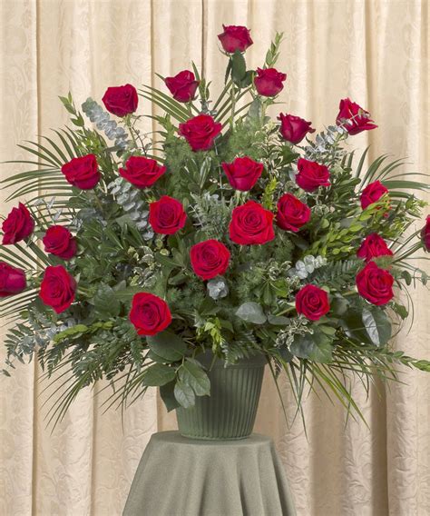 Camilla Clem: Red Roses Funeral Flowers : Red Rose Heart Trio | Rays Florist Funeral Flowers ...