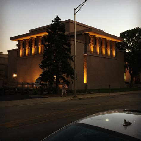 Untitled — Unity Temple at dusk (at Unity Temple)