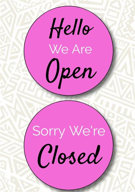 Open Sign Open Closed Sign Template | PosterMyWall