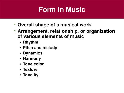 PPT - Chapter 4 Musical Form and Musical Style PowerPoint Presentation - ID:5613265