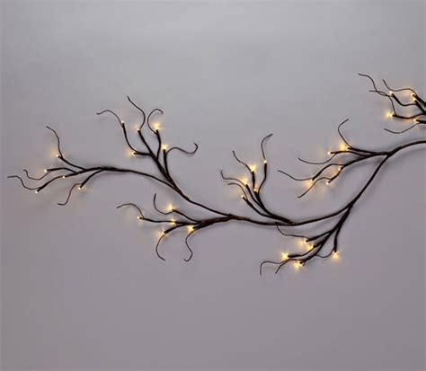 Illuminated Garden: 6 Foot Battery Operated Willow Garland - 60 Warm White LED's Timer