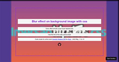 css-blur-effect - Codesandbox