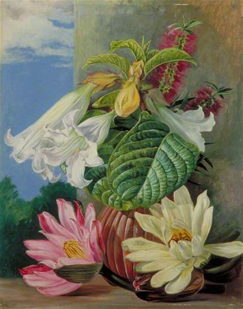 Flowers Cultivated in the Botanic Garden, Rio Janeiro, Brazil - Marianne North - WikiArt.org ...