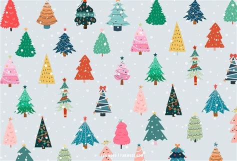 30+ Christmas Aesthetic Wallpapers : Variety Christmas Tree Wallpaper ...