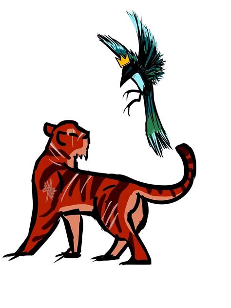 "Tiger and Magpie" by Thunar | Redbubble