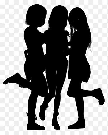 Women Friends Silhouette Clipart