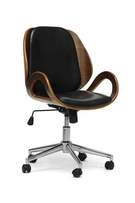 Watson Modern Office Black/Walnut Chair 179$ | Modern office chair ...