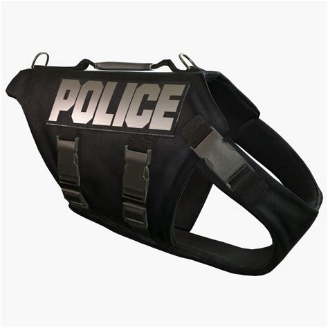 3d police dog body armor model