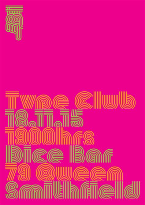 Type Club poster - Fonts In Use