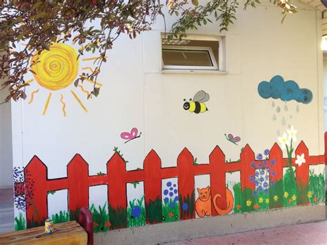 wall painting, Kindergarten | School wall art, Wall painting, Classroom ...