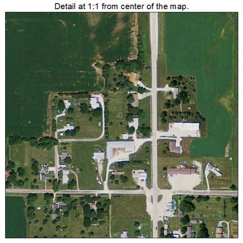 Aerial Photography Map of Braddyville, IA Iowa