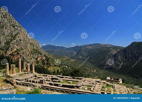 Ruins of Temple of Apollo stock image. Image of unesco - 168533039