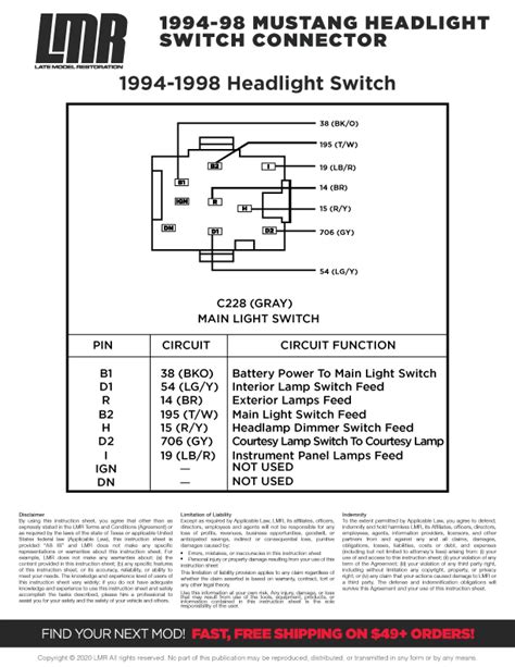 99-04 mustang ignition switch wiring diagram - SairaRegner