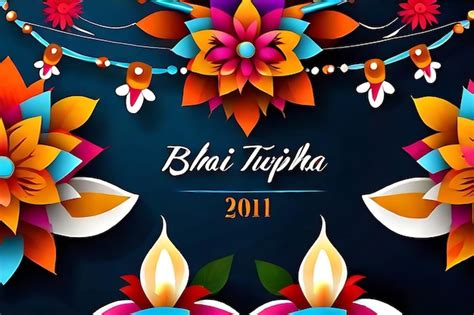 Premium AI Image | Vector background for bhai tika