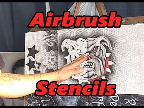 Airbrush tips - how to make and use airbrush stencils p... | Doovi