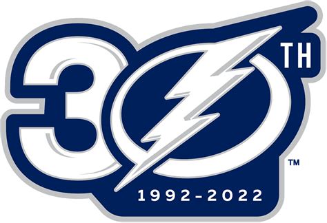 Tampa Bay Lightning Logo - Anniversary Logo - National Hockey League (NHL) - Chris Creamer's ...