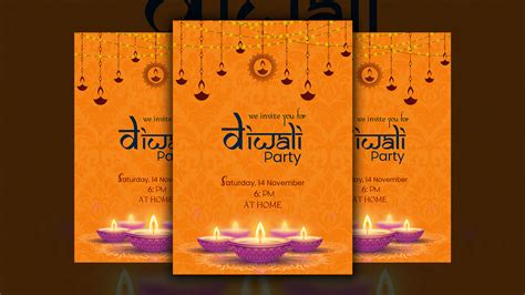 Diwali invitation card :: Behance