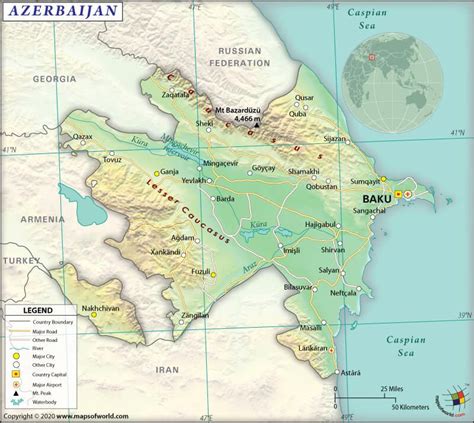 What are the Key Facts of Azerbaijan? | World geography, Azerbaijan, Geography