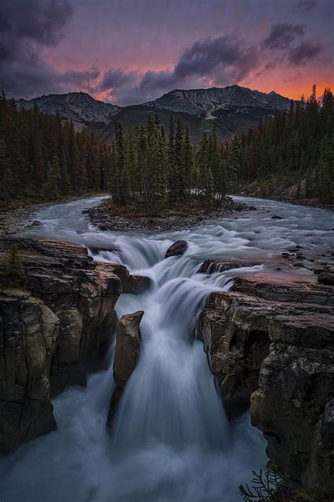 Sunrise At Sunwapta Falls by Lydia Jacobs