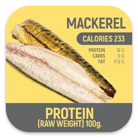 Mackerel 100g - 233 Cals - Pure Prep Bangkok Thailand