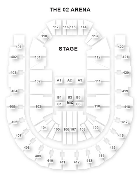 O2 Arena Detailed Seating Plan Seat Numbers | Brokeasshome.com