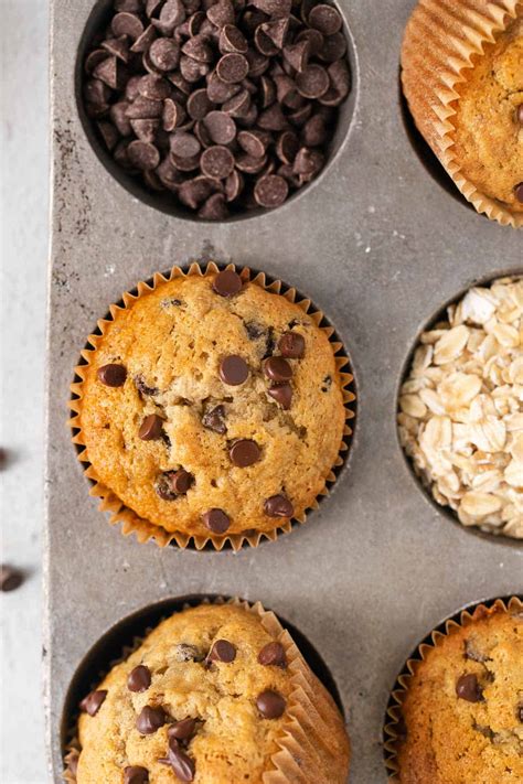 Easy, Oat Flour Banana Muffins - Meaningful Eats