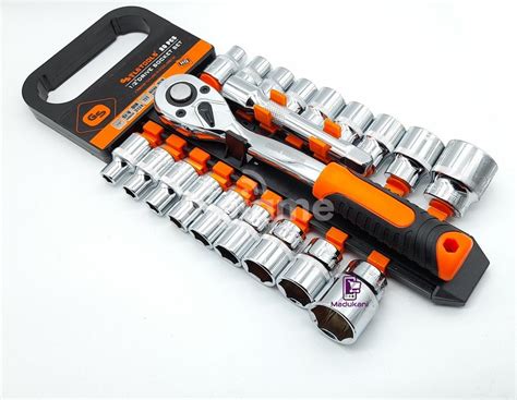 1/2 Inch 20PCS Ratchet Wrench Box Spanner Socket Set | PigiaMe