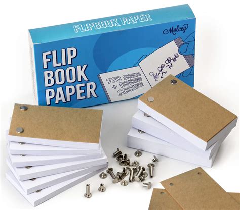 Buy Blank Flip Book Paper With Holes - 720 Sheets (1480 Pages) Flipbook Animation Paper : Works ...