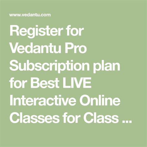 Register for Vedantu Pro Subscription plan for Best LIVE Interactive ...