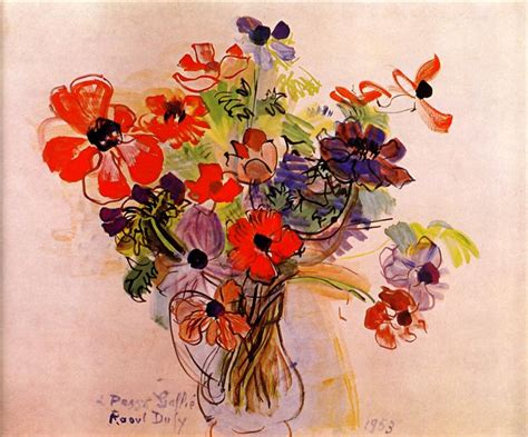 Anemones, 1953 - Raoul Dufy - WikiArt.org