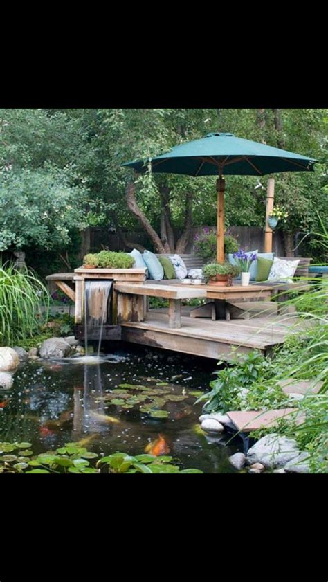 Patio design Pond Design, Landscape Design, Patio Design, Backyard ...