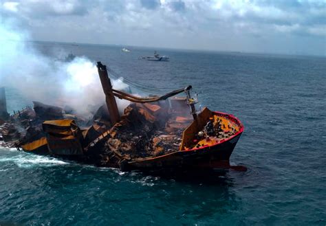 Chemical cargo ship sinks off Sri Lanka, fouling rich fishing waters | Reuters