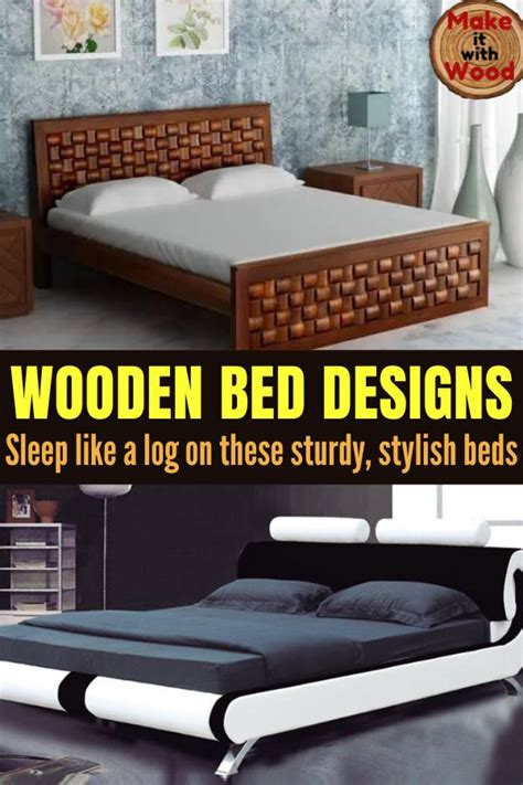 Wooden bed design ideas - Make it with Wood