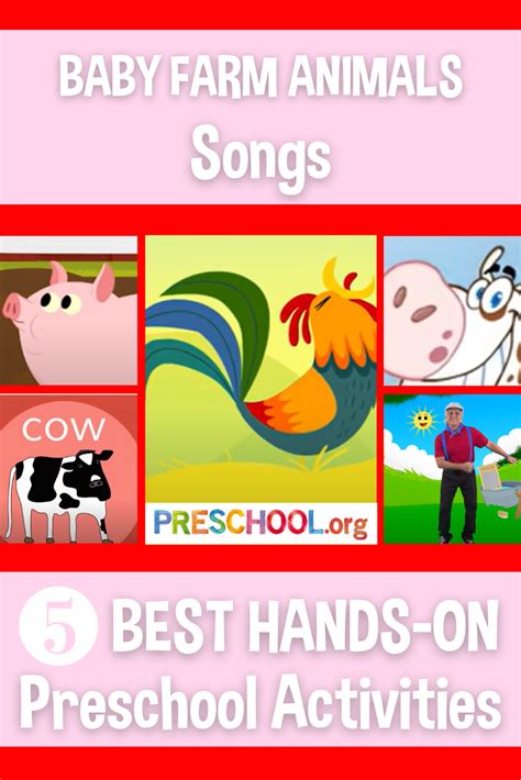 The 5 Best SONGS for BABY FARM ANIMALS Preschool Theme - Preschool.org
