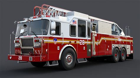 ArtStation - Fire Truck Ladder FDNY | Resources