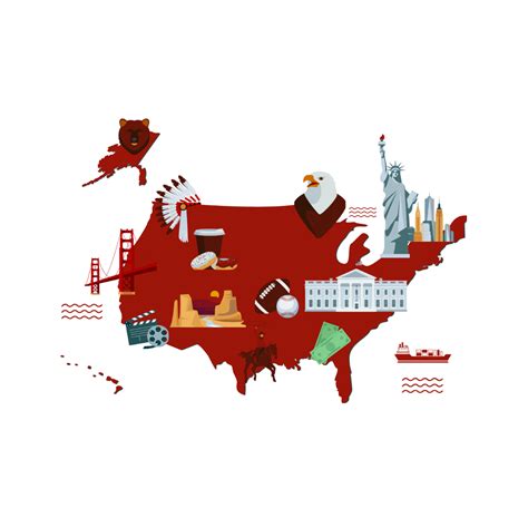Free United States Map Clipart