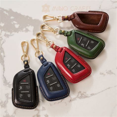 LEATHER KEY CASES, cadillac xts key fob covers, cadillac xt5 key fob ...