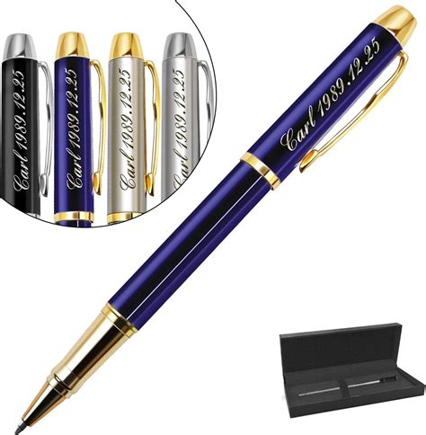 Amazon.com : Personalized Pens, Custom Engraved Ballpoint Pen, Perfect for Birthday, Business ...