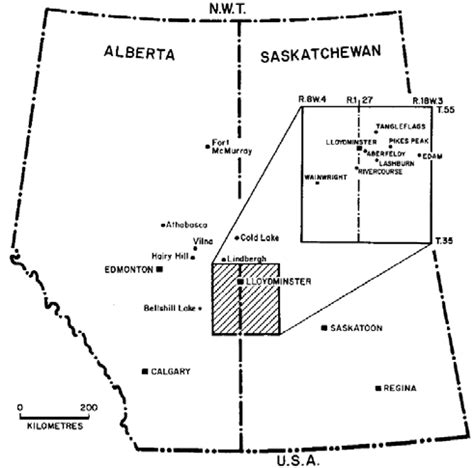 Location of Lloydminster area [5]. | Download Scientific Diagram