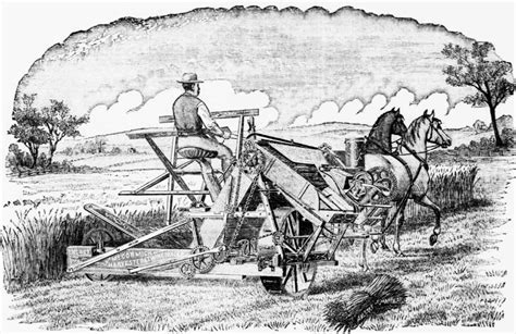 Mechanized Reaping Machine (Illustration) - World History Encyclopedia