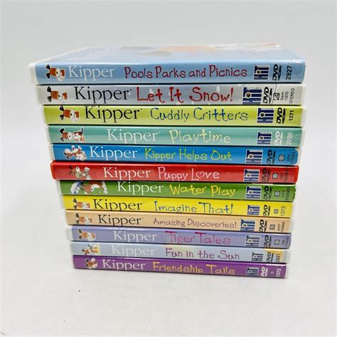 Kipper DVD Lot Of 12 Puppy Love, Tiger Tails, Cuddly Critters, Let It ...