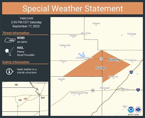 NWS Topeka on Twitter: "A special weather statement has been issued for ...