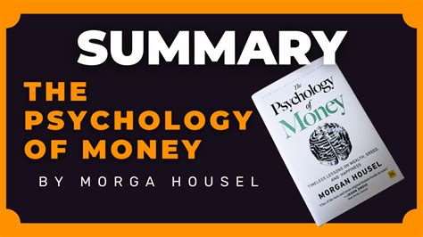 The Psychology Of Money By Morga Housel Book Summary - Key Lessons in 5 ...