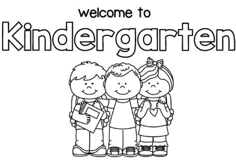 Welcome to Kindergarten Coloring Page & coloring book.