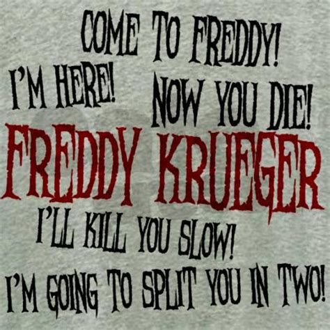 Best Freddy Krueger Quotes. QuotesGram