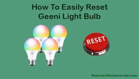 How To Reset Geeni Light Bulb Easily - Smart Home Corner