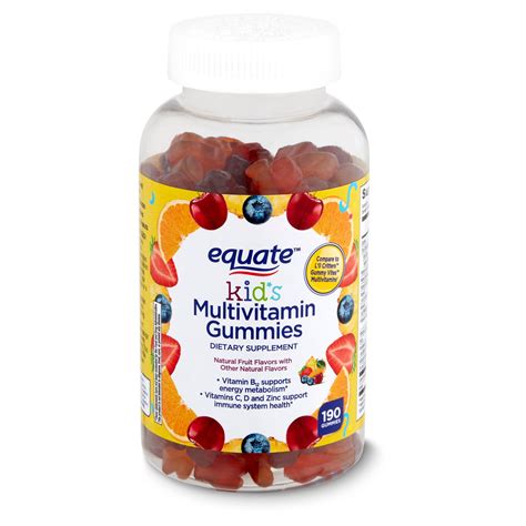 Equate Kid's Multivitamin Gummies Dietary Supplement, 190 count - Walmart.com - Walmart.com