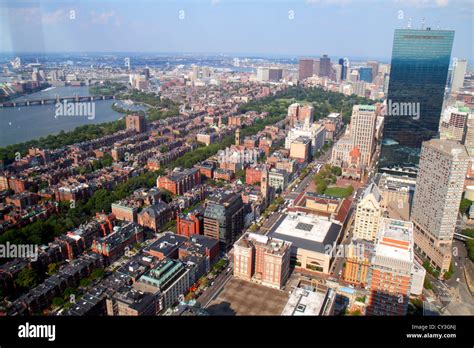 Boston Massachusetts,Prudential Center,Skywalk Observatory,aerial ...