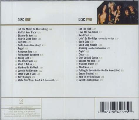 Aerosmith Gold UK 2 CD album set (Double CD) (811781)